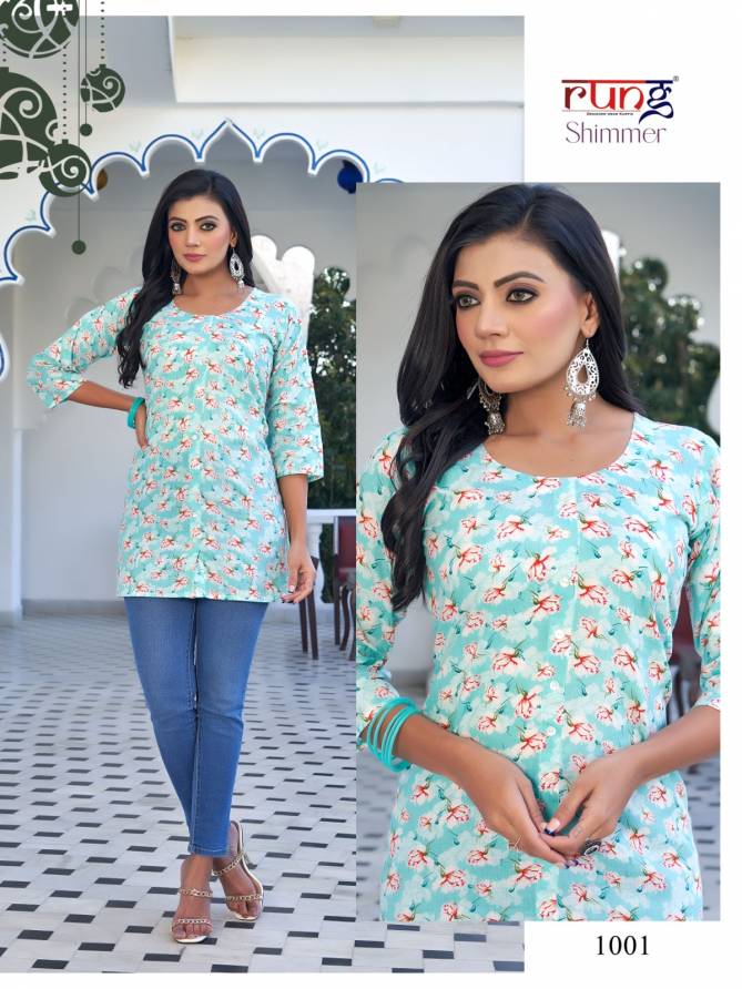 Shimmer By Rung Cotton Printed Ladies Top Wholesalers In Delhi